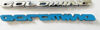 Honda CR125 Chrome Goldwing Emblem Set/2