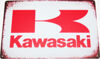 Yamaha YZ125 Kawasaki Logo - Tin Sign