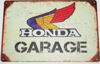 Kawasaki KZ750 Honda Garage - Tin Sign