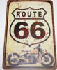 Honda CR250 Route 66 (Painted Style) - Tin Sign