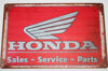 Yamaha XJ600 Honda Logo (Red Background) - Tin Sign