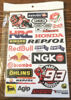 Honda CR125 Assorted Motorcycle Decal Set