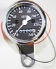 Yamaha XS750F Mini Speedometer (MPH) ~ Black Face Plate