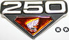 Honda CL250 Side Cover Emblem ~ Left Side