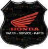 Suzuki VX800P Honda Logo (Paint Splatter) - Tin Sign