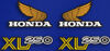 Honda XL250K Gas Tank & Side Panel Decal Set