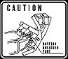   Battery Caution Decal