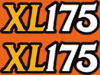 Honda XL175 Side Cover Decal Set