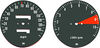 Honda  CB750F 1975 Speedo & Tachometer Face Plate Set ~ MPH