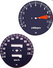   CB750F 1978 Speedo & Tachometer Face Plate Set ~ KM/H