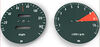   CB750K 1972-73 Speedo & Tachometer Face Plate Set ~ MPH
