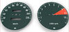   CB750K 1972 Speedo & Tachometer Face Plate Set ~ KM/H