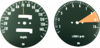   CB750K 1974 Speedo & Tachometer Face Plate Set ~ MPH