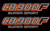 Honda  CB900F 1982 Side Panel Logo Decal Set ~ Black Model