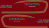 Honda  CB400F 1977 Complete Decal Set ~ Candy Antares Red